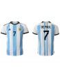 Billige Argentina Rodrigo de Paul #7 Hjemmedrakt VM 2022 Kortermet
